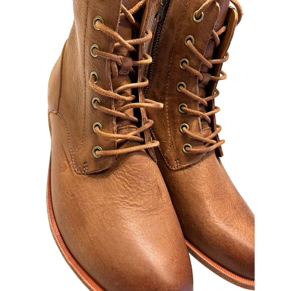 Kork Ease Violeta Bootie - Chic Lace-Up Walker Women's Size 8.5 M Brown Terra - Picture 4 of 8